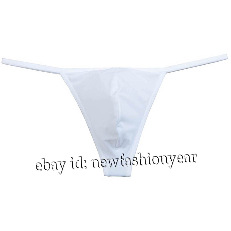 Men Bikini Thong Soft Stretchy Nylon T-back Mens G-string Underwear Jockstrap