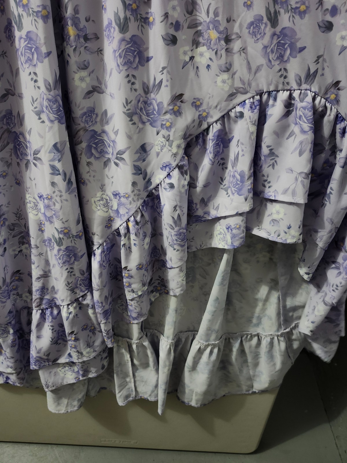 Scarlett Darkness Dress Womens L Lilac Victorian Puff Milkmaid Bodice Smock Boho