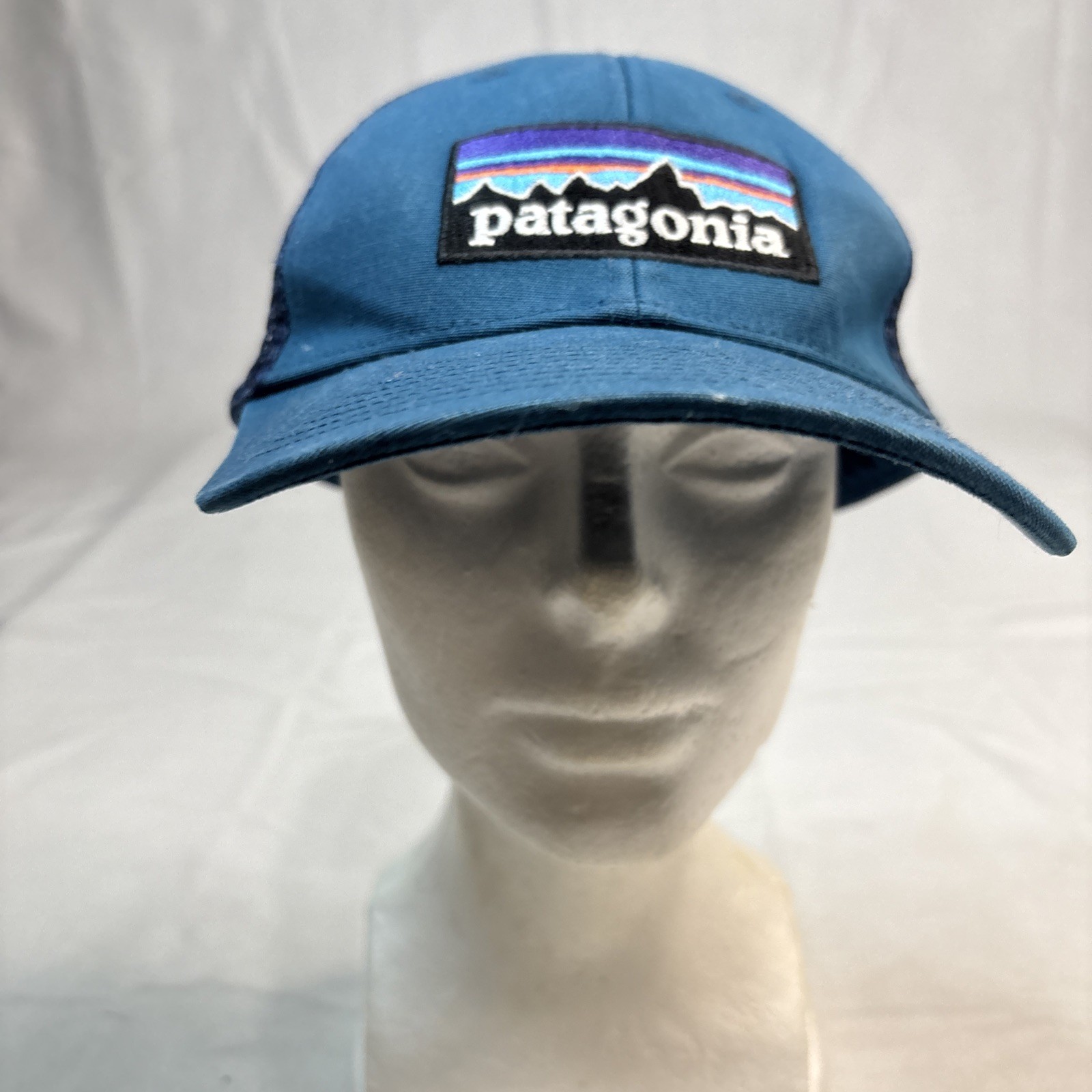 PATAGONIA CAP P6 Logo Lo-pro Trucker Cap Blue Hat Unisex Snapback