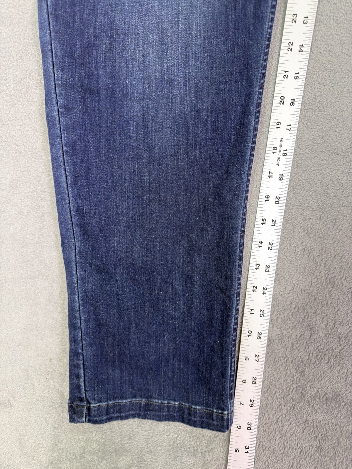 Mugsy Jeans Mens 34×30 Blue Straight Slim Dark Wash Fultons Casual Stretch