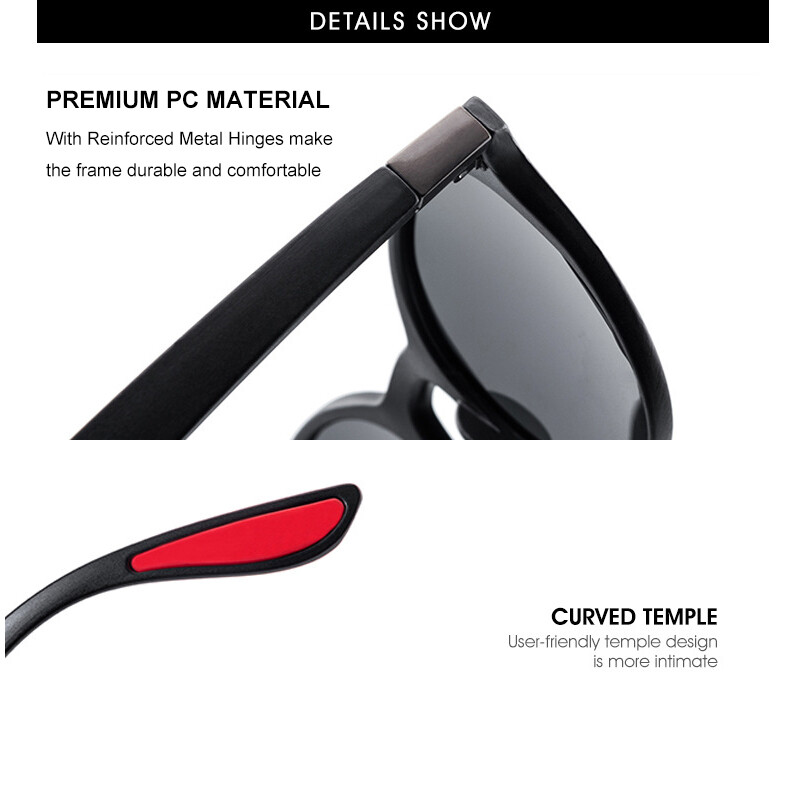 Polarized Sunglasses Men Women Classic Retro Designer Style Sun Glasses Eyewear