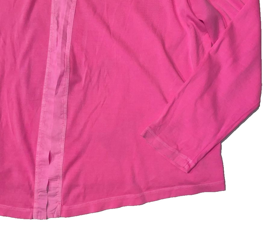 Fresh Produce 2x cosmos pink $74 essential jersey cotton open cardigan top nwt