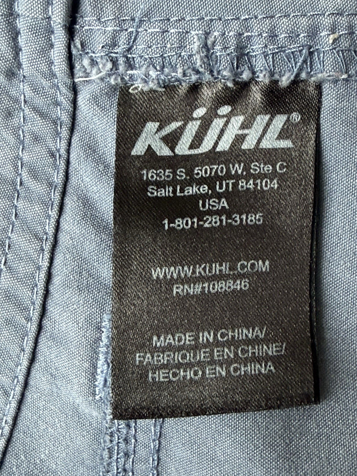 Kuhl Hiking Shorts Blue Size 8 Outdoor Camping Style #6078 Born in the Mountains