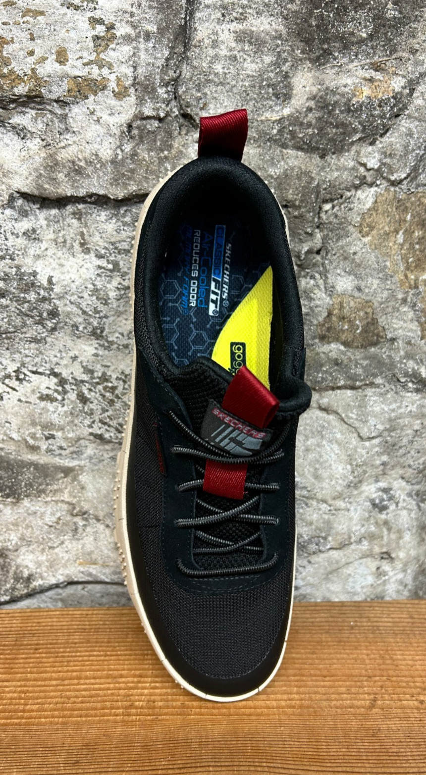 SKECHERS REVO – KELCE 210903 BLACK MENS CASUAL STREETWEAR NEW IN BOX