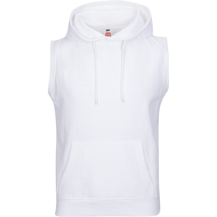 Mens Workout Hoodie Sleeveless Muscle Tank Top Gym Pullover Hooded Sweatshirt