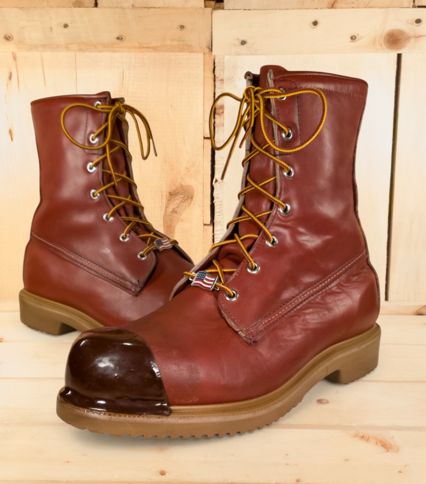 Irish Setter 815 Supersole Boots Size 9D with Tuff Toe (Soft Toe) (USA)