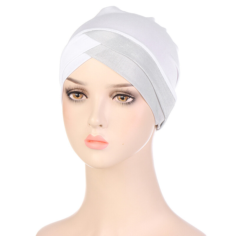 Stretch Muslim Headscarf, Chemo Cap for Hair Loss Women Wrap Turban