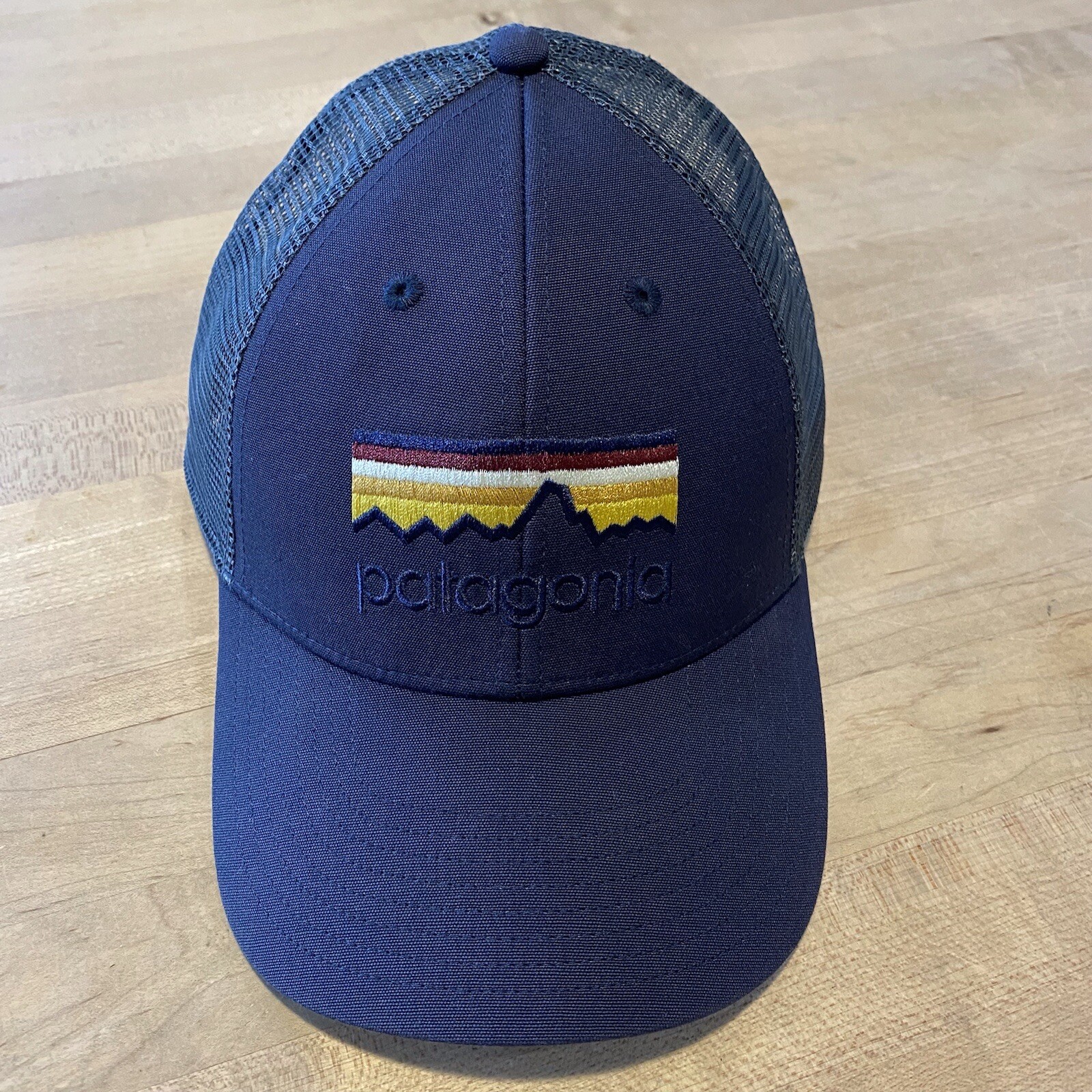 Patagonia Line Logo Lopro Trucker Hat – Mint – Smolder Blue – Fall 2015