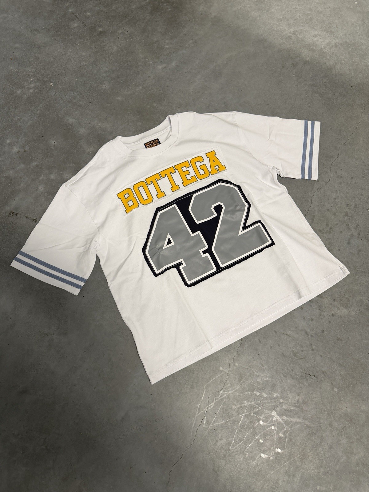 Bottega Desires Jackie Robinson Tee White 100% AUTHENTIC BRAND NEW FAST SHIPPING