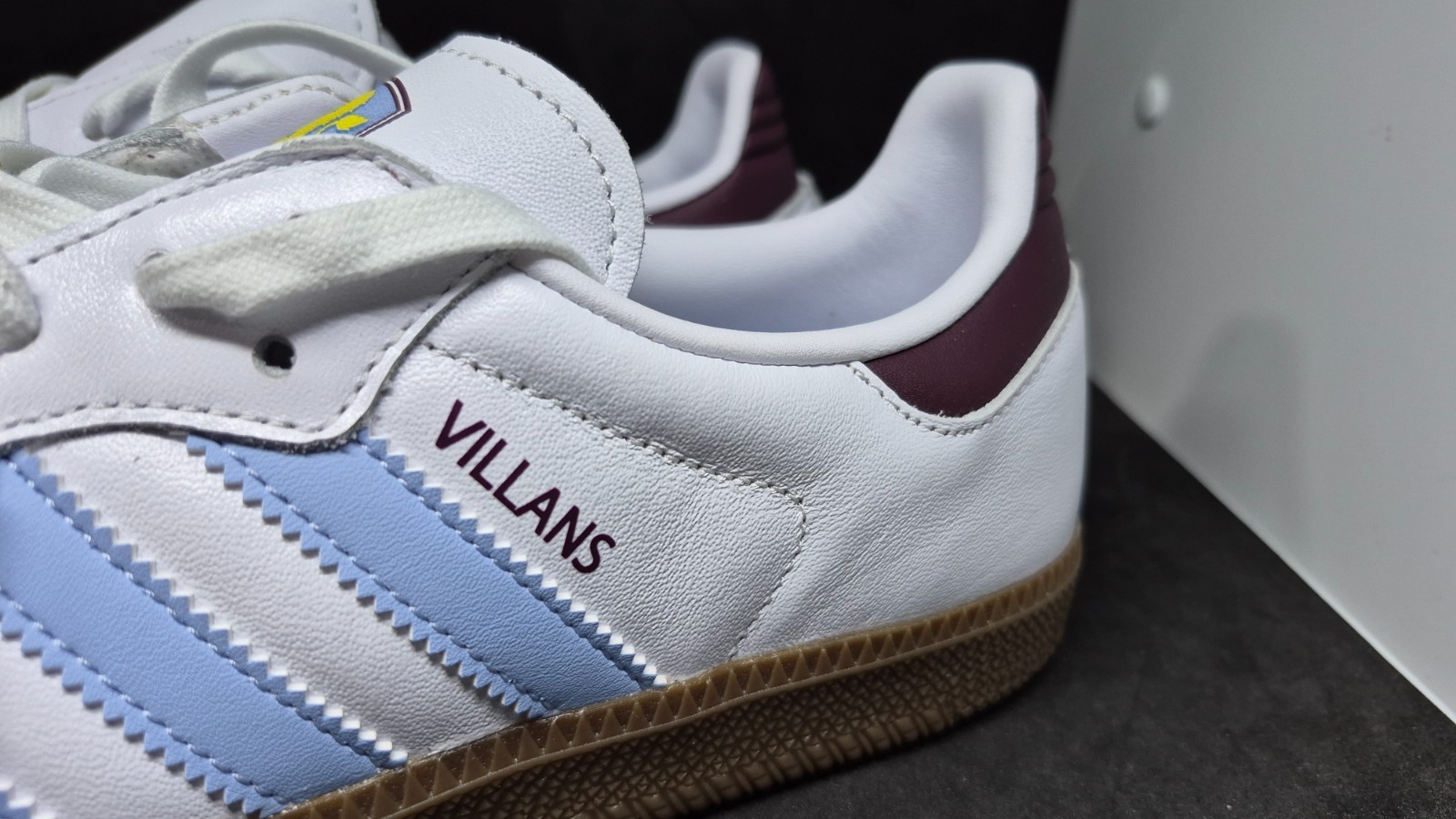 Adidas Mens Samba Licensed Aston Villa 1874 FC Home Kit Shoes JQ4042