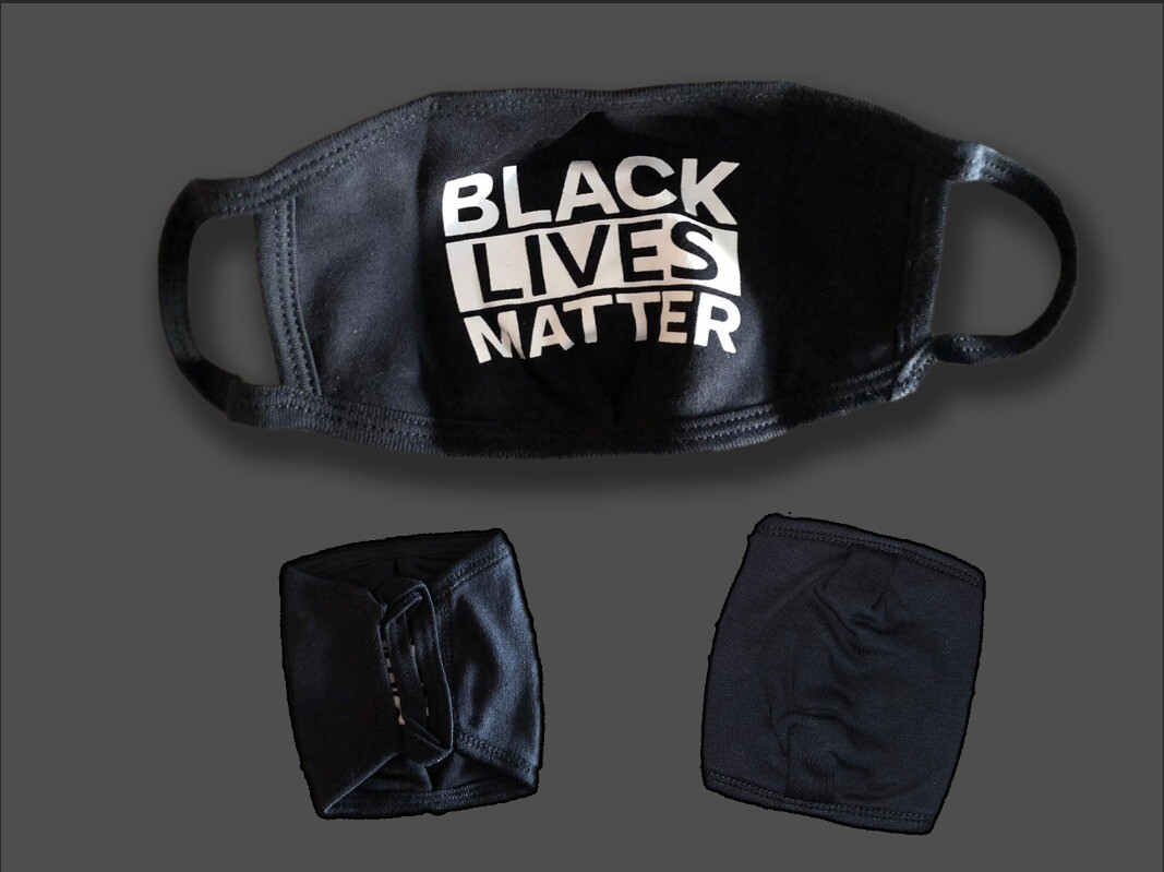 3 Pack BLACK LIVES MATTER Face Fashion Mask Washable Reusable 100% Cotton FLOYD