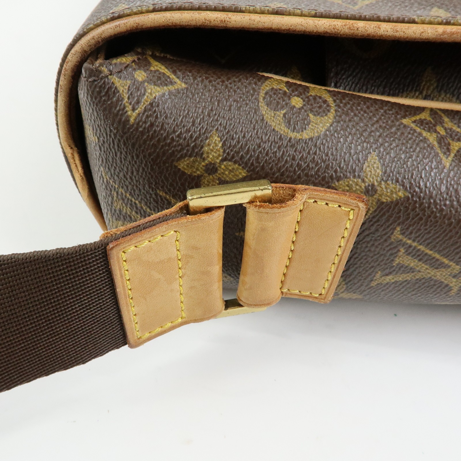 Louis Vuitton Monogram Abbesses Messenger Bag Brown M45257 Authentic Used F/S