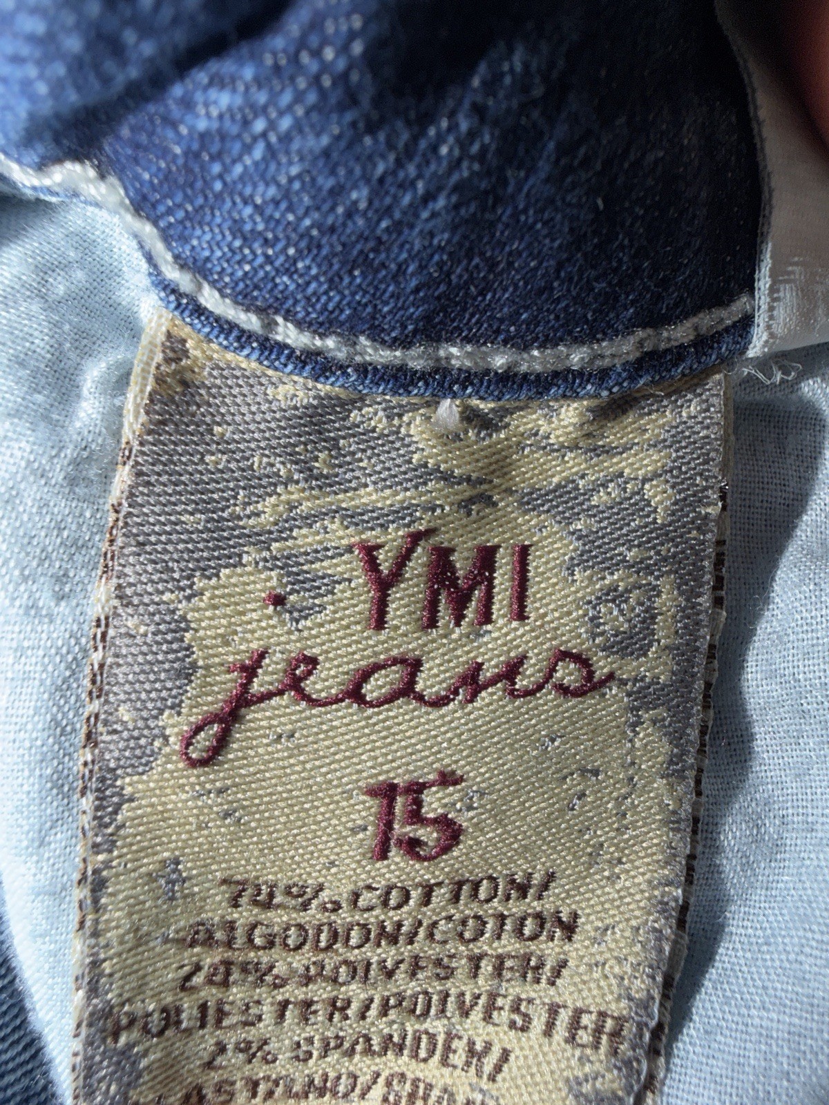 Bootcut Denim Women’s Size 15 Blue Mid Rise Cotton Blend