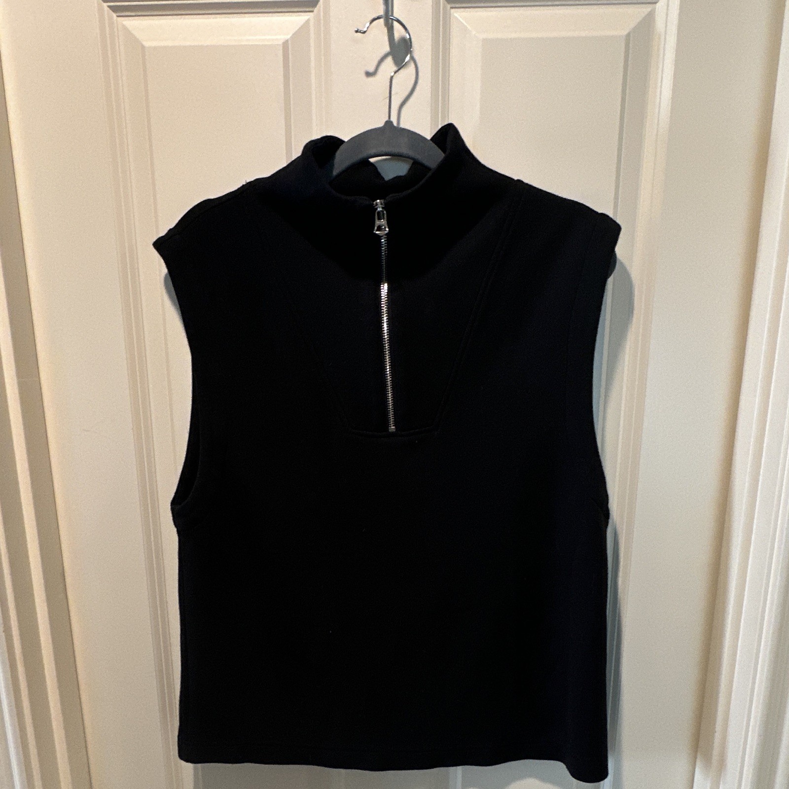 Varley Magnolia Half-Zip Sleeveless Tank Top, DoubleSoft, Size MED
