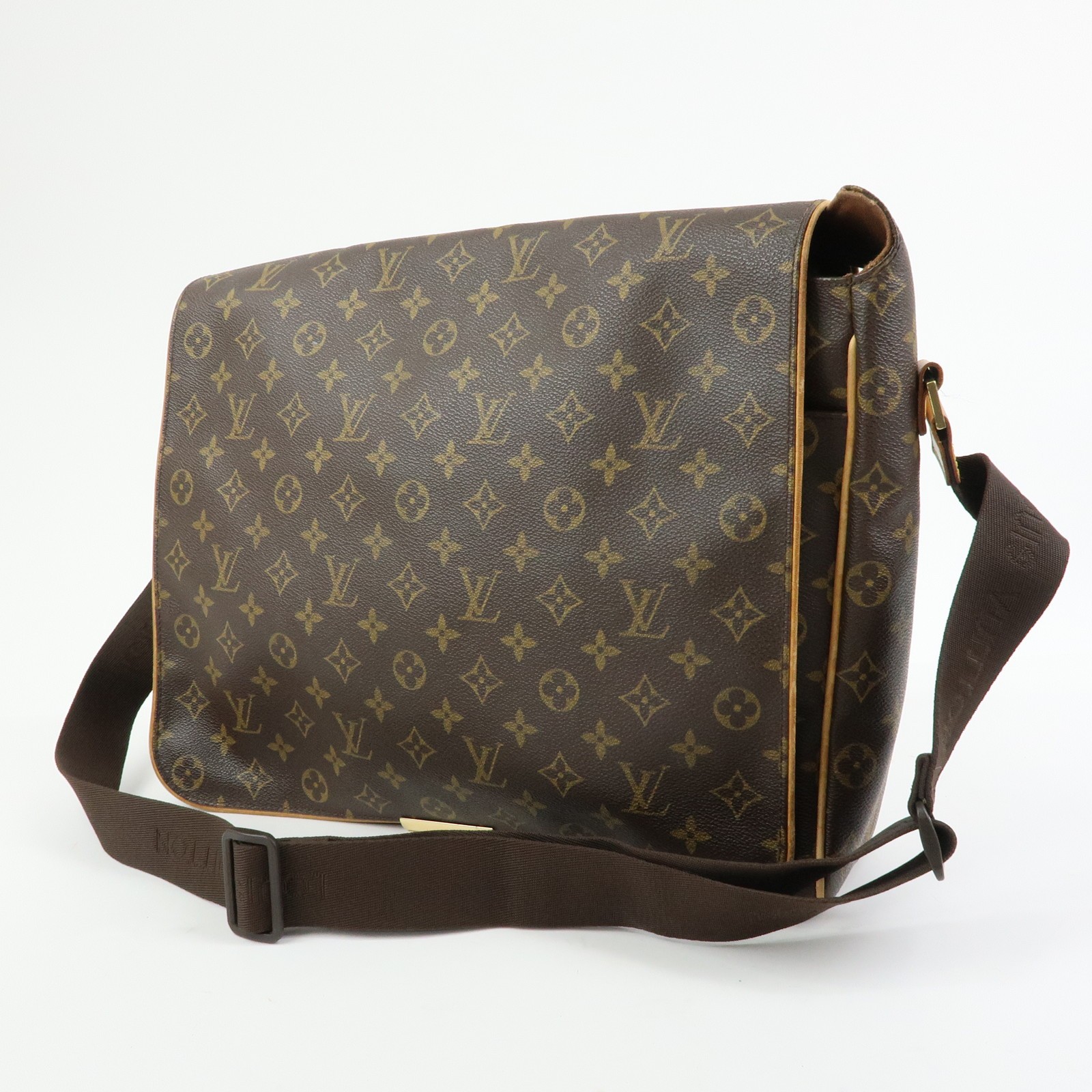 Louis Vuitton Monogram Abbesses Messenger Bag Brown M45257 Authentic Used F/S