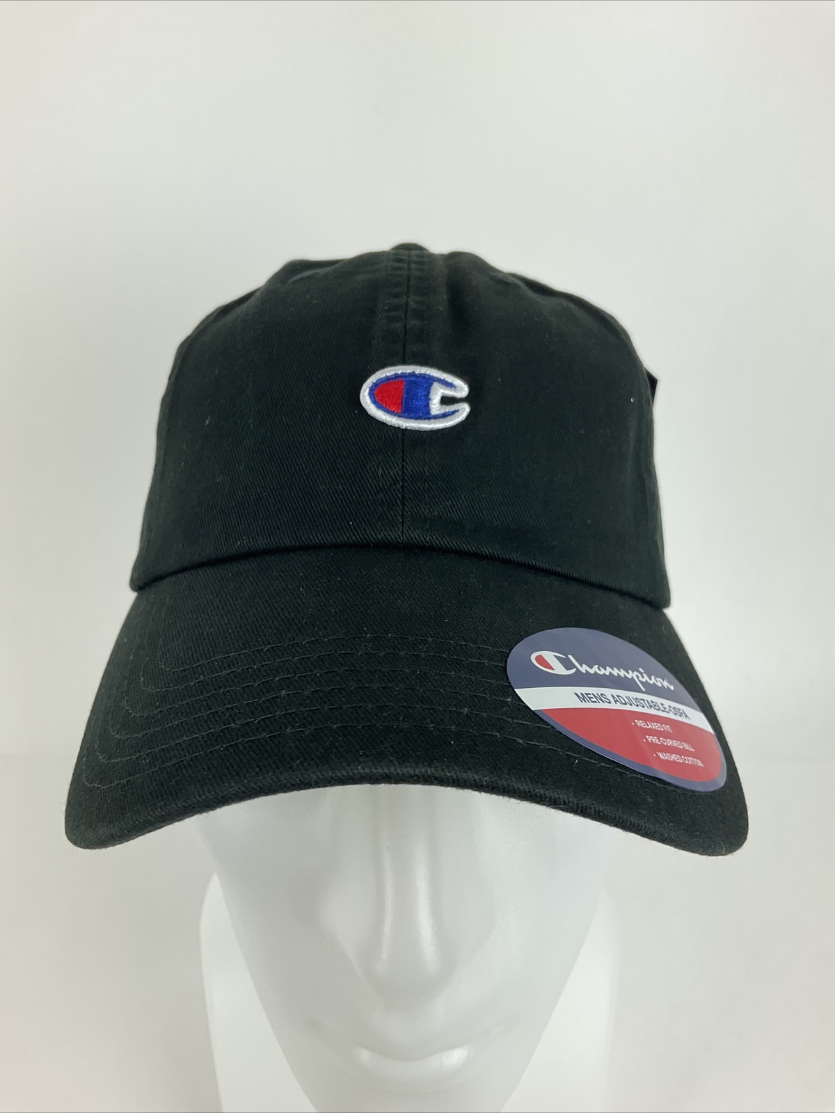 Champion hat cap “C” Logo Embroidered Black Adjustable One Size black