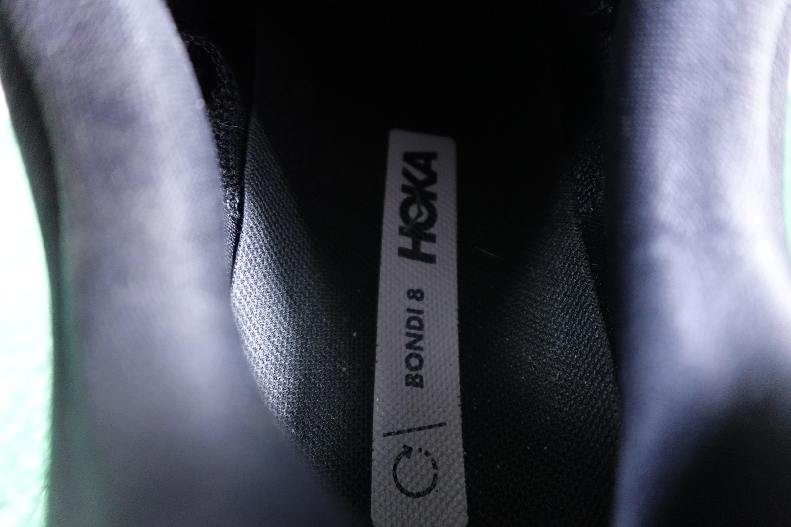 Hoka One One Bondi 8 Shoes Womens Size 7 Black Running Sneakers Low Top