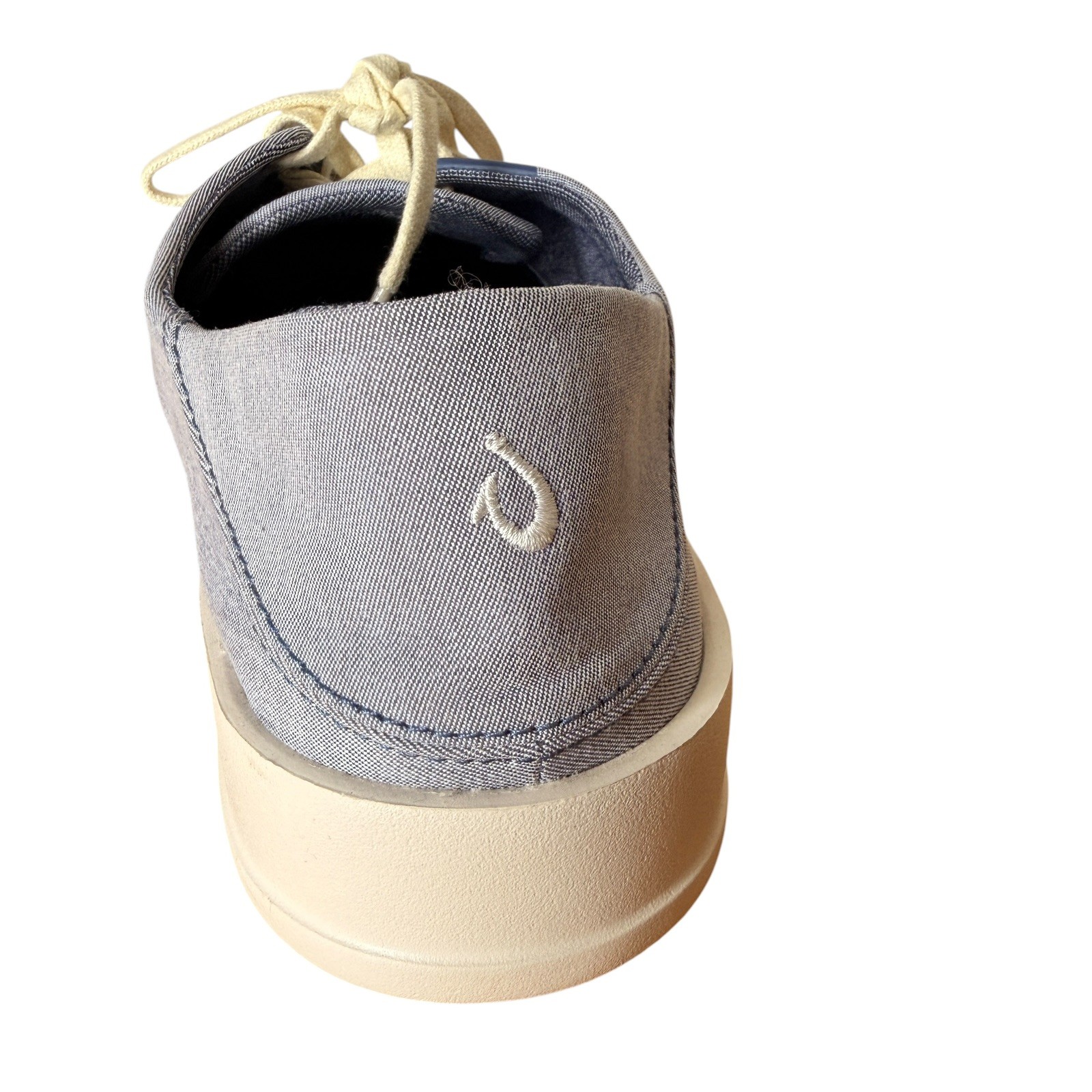 OluKai Tradewind Canvas Casual Sneakers Men’s Size 10 Chambray Blue Lace Up