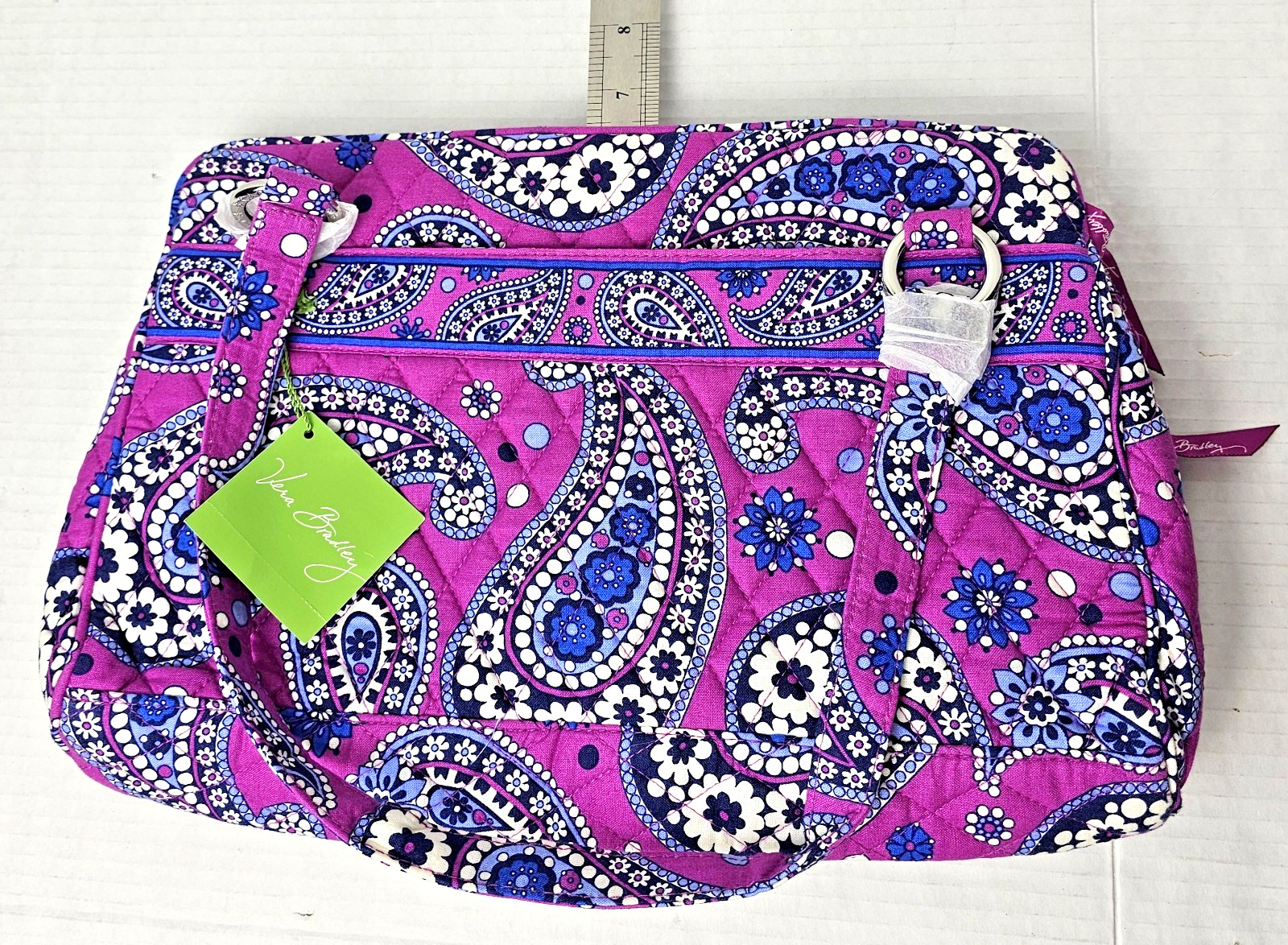 Vera Bradley Whitney Shoulder Bag in Cotton Boysenberry