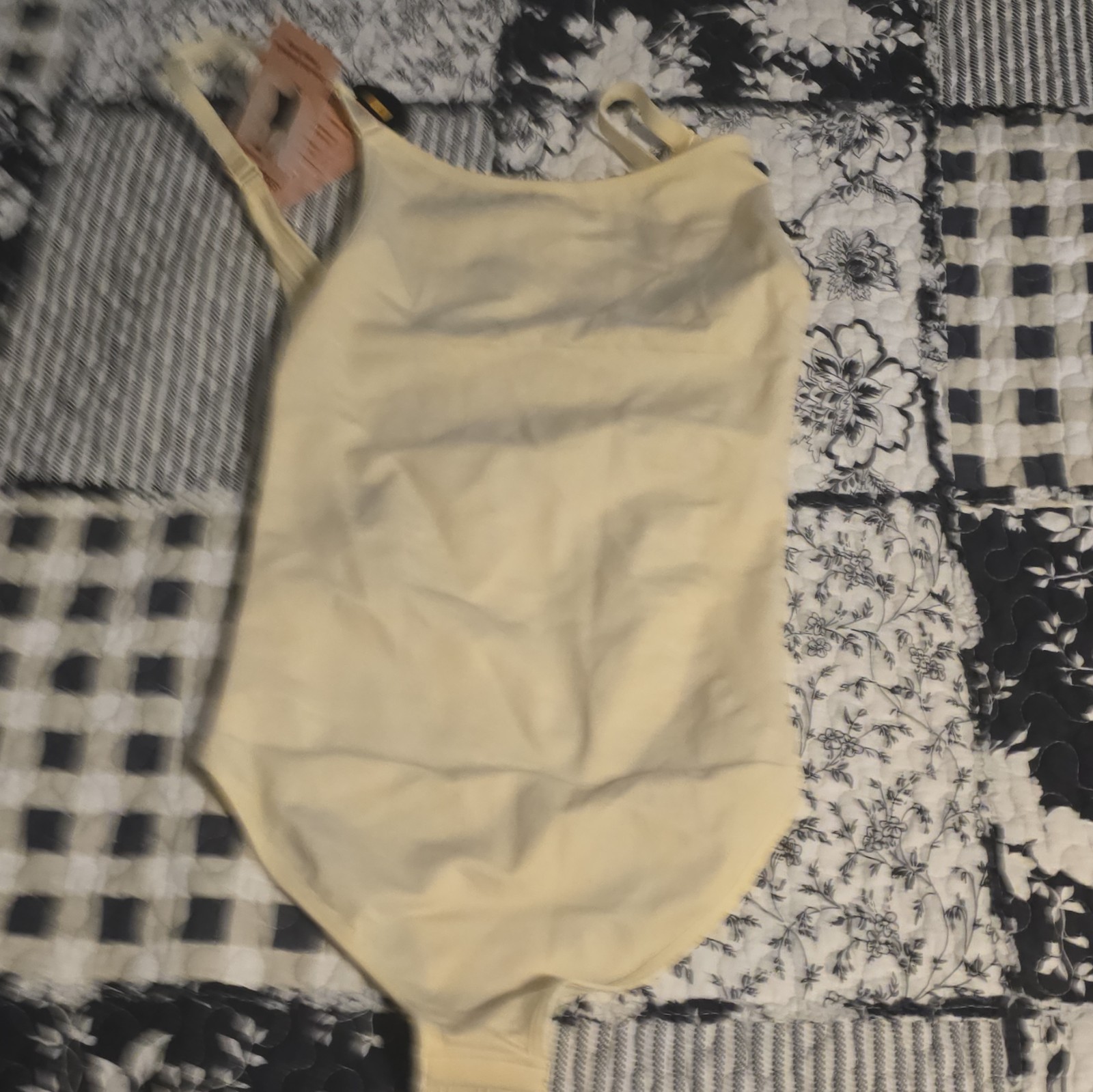 Shapermint Seamless Firm Compression Bodysuit Beige S Adjustable Straps