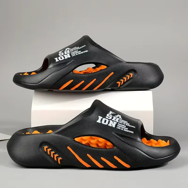 Men’s Summer Massage Slippers EVA Soft Sole Beach Slides Shoes Outdoor Gym Gift