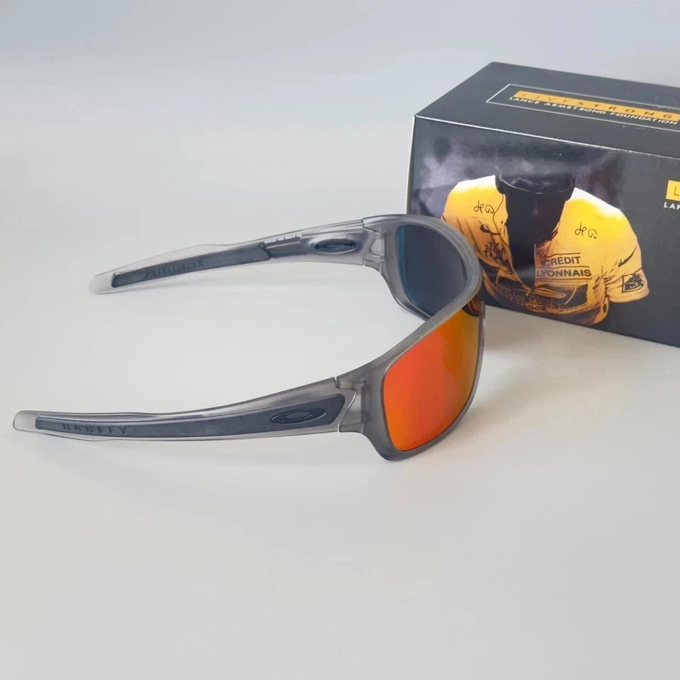 Oakley Turbine Rotor OO9307 Grey Clear Frame Prizm Ruby Lenses Sunglasses W/Box