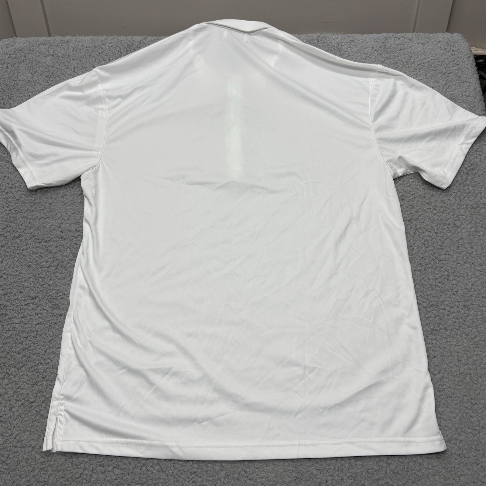 Collars and Co Mens New Dress Collar Performance Polo Shirt White Office Golf