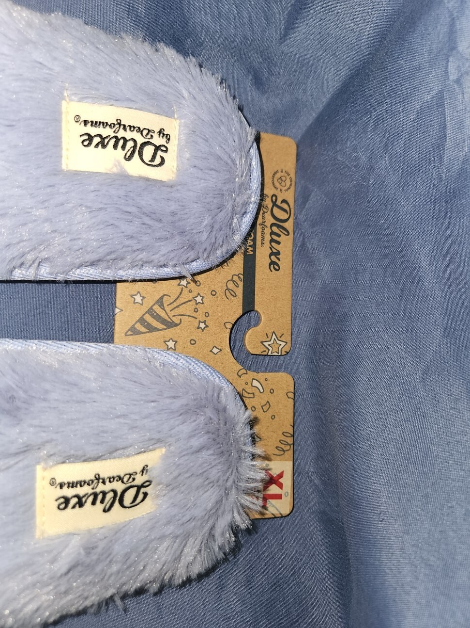Dluxe by Dearfoams Women’s Blue “I Do” Slippers Size XL 11-12 US Bride Wedding