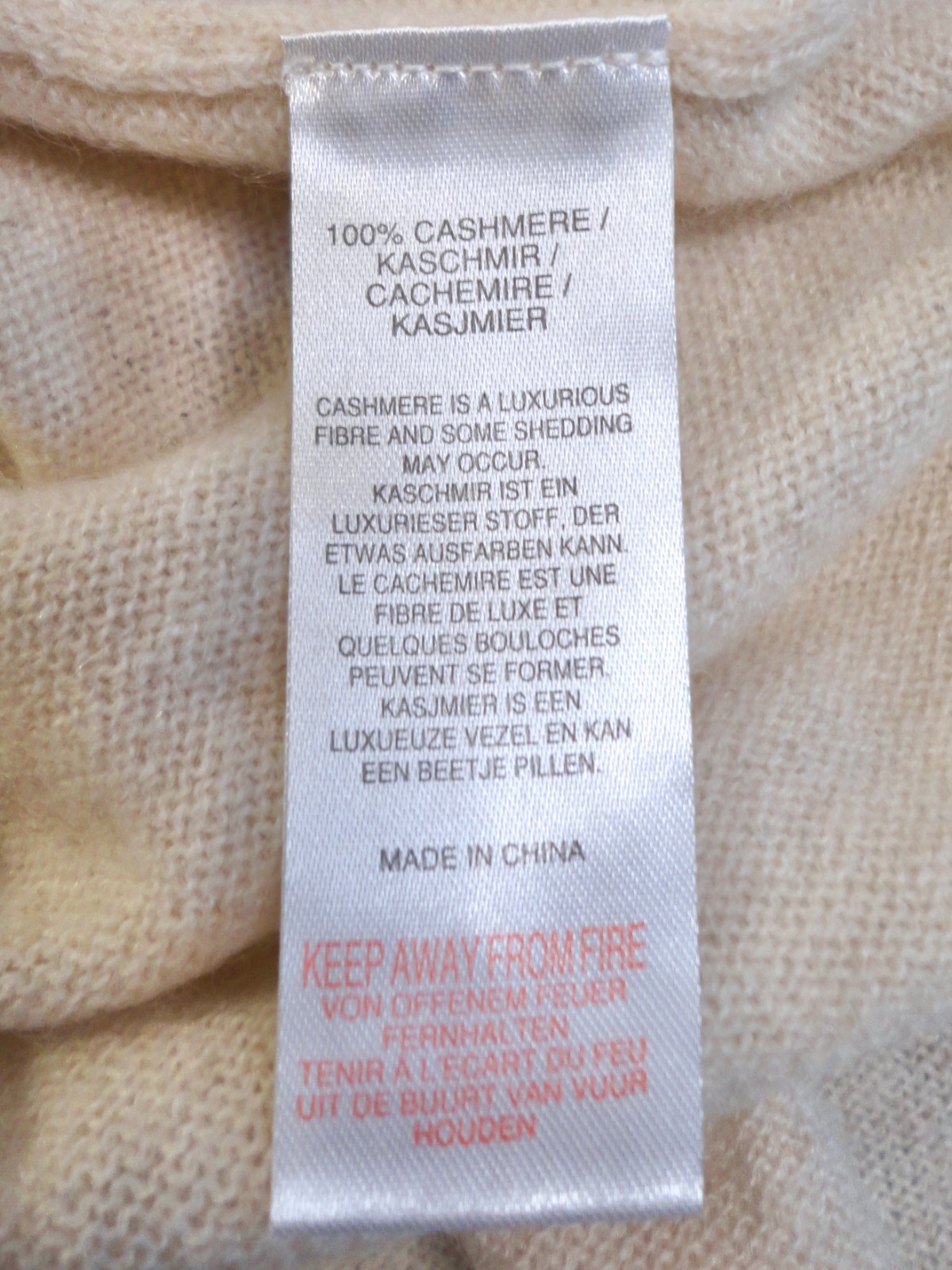 New CRUSH. 100% Soft & Warm Cashmere Winter Long Dress – Beige/Cream – S – £475