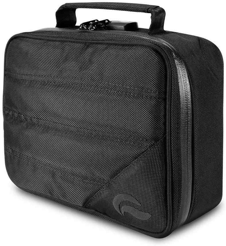 SKUNK PILOT Combo Lock LOCKING SMELL PROOF Storage Case Stash Bag – Black 10”