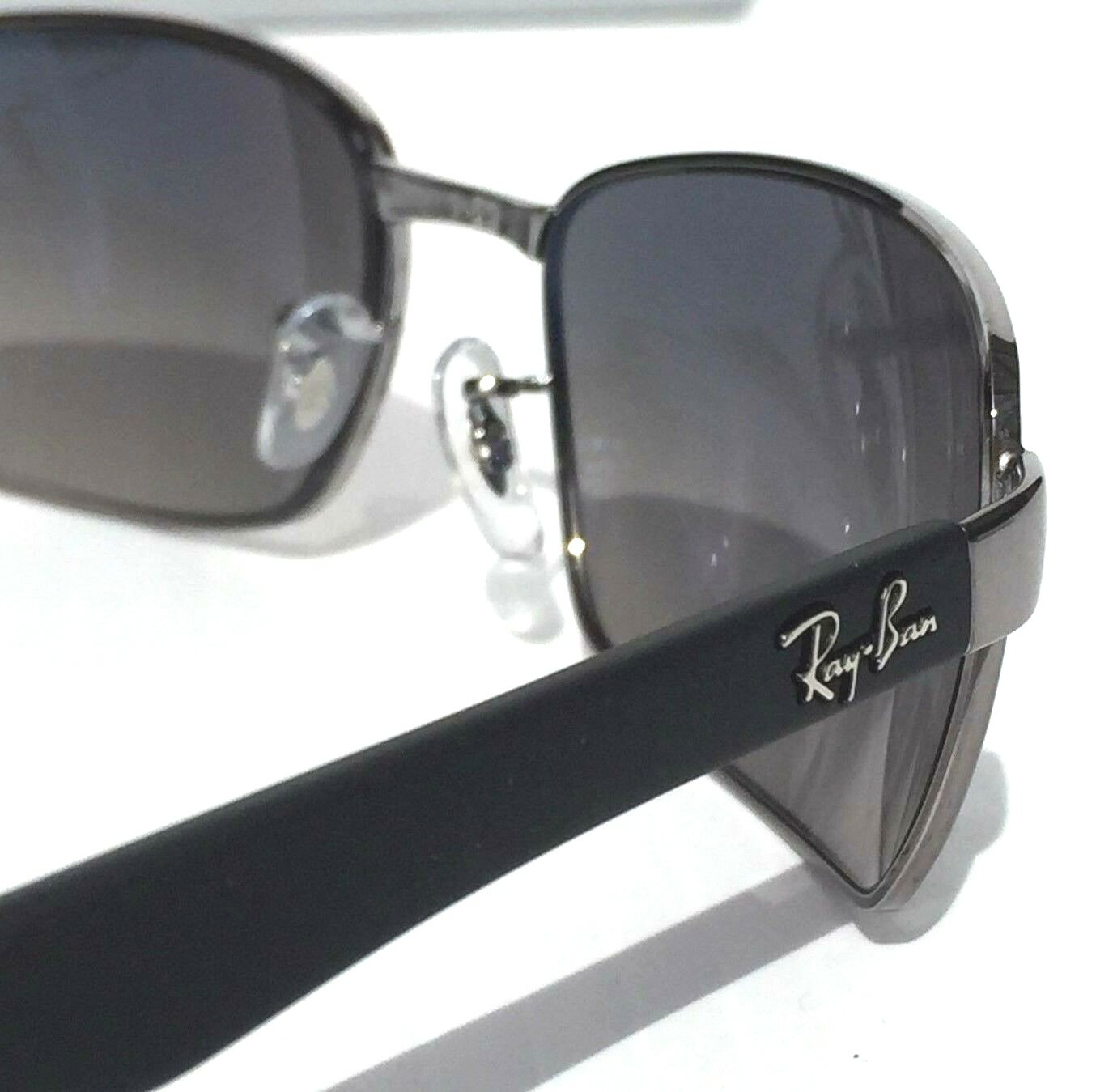 NEW* Ray Ban Gunmetal & Black w POLARIZED Grey Blue Lens Sunglass RB 3478 004