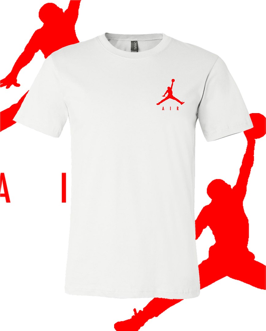 Men’s Basketball AIR RED LC MJ Sports T-Shirt Tee Fast Ship!!