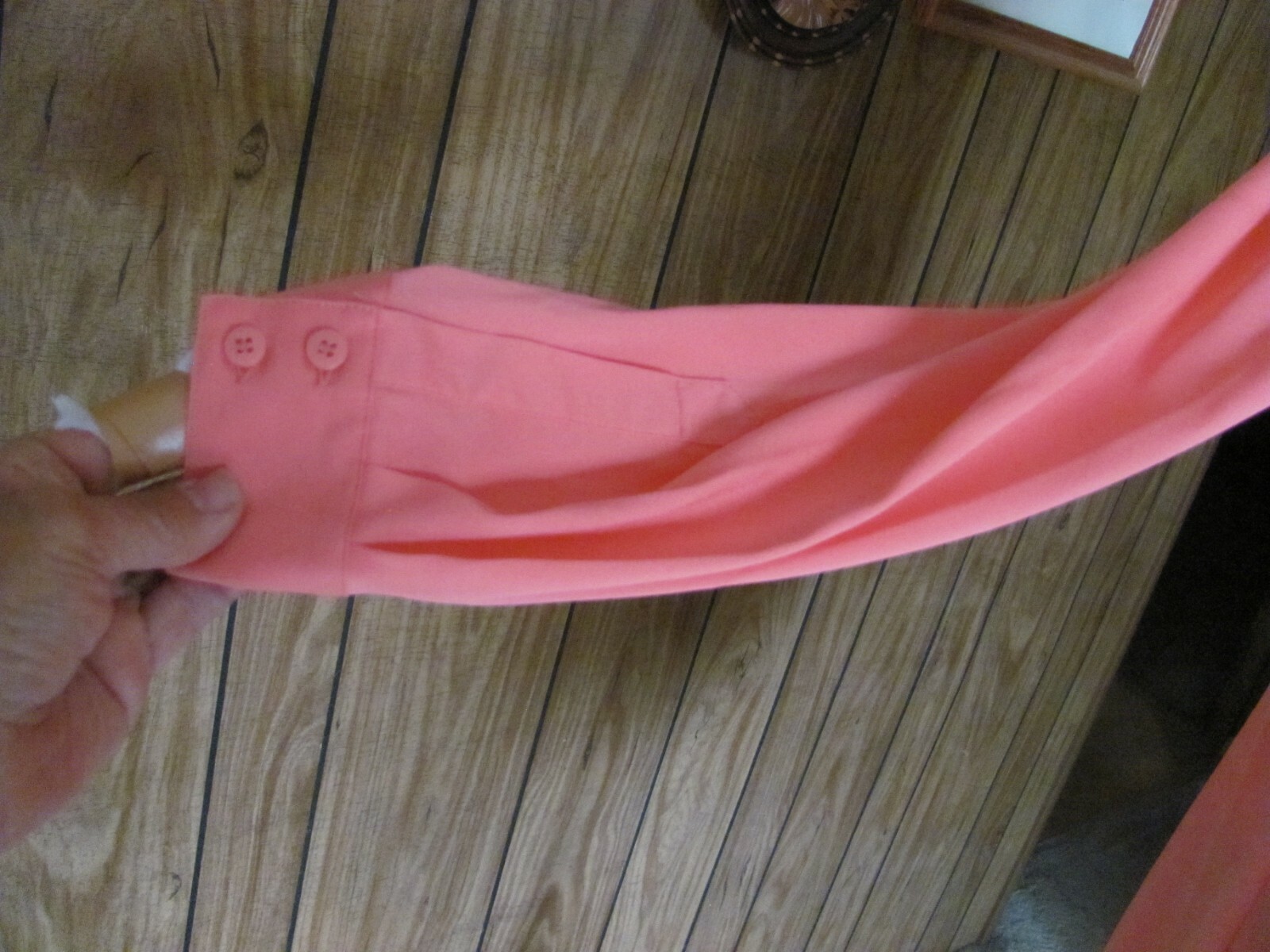 JOAN RIVERS LADIES ORANGE BLOUSE SIZE SMALL BRAND NEW POLYESTER/SPANDEX MACHINE