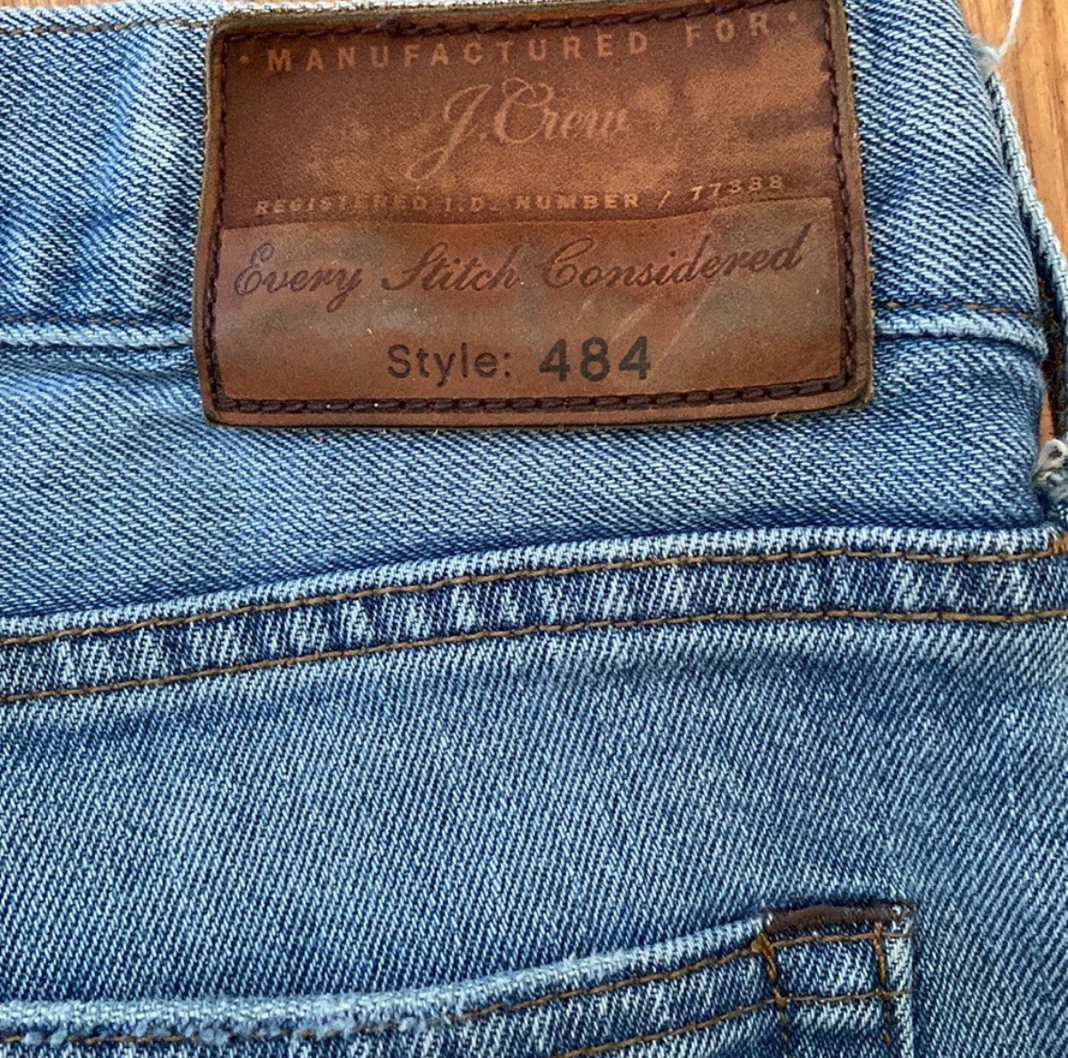 J. Crew Men’s Slim Fit Jeans – Style 484 – Size 34×32