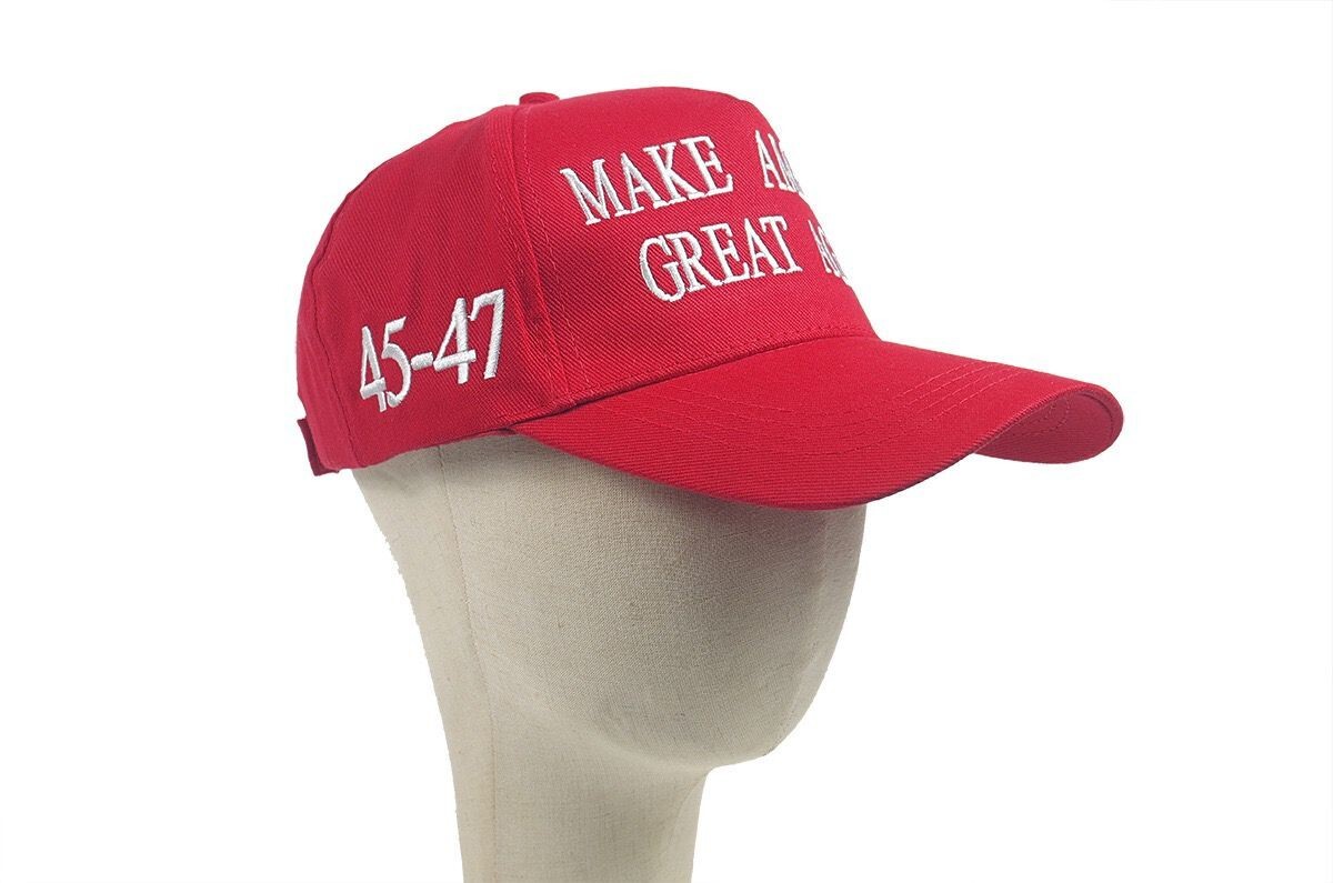 MAGA Red Make America Great Again Trump Hat Donald Trump 45-47 Hat Cap Red US