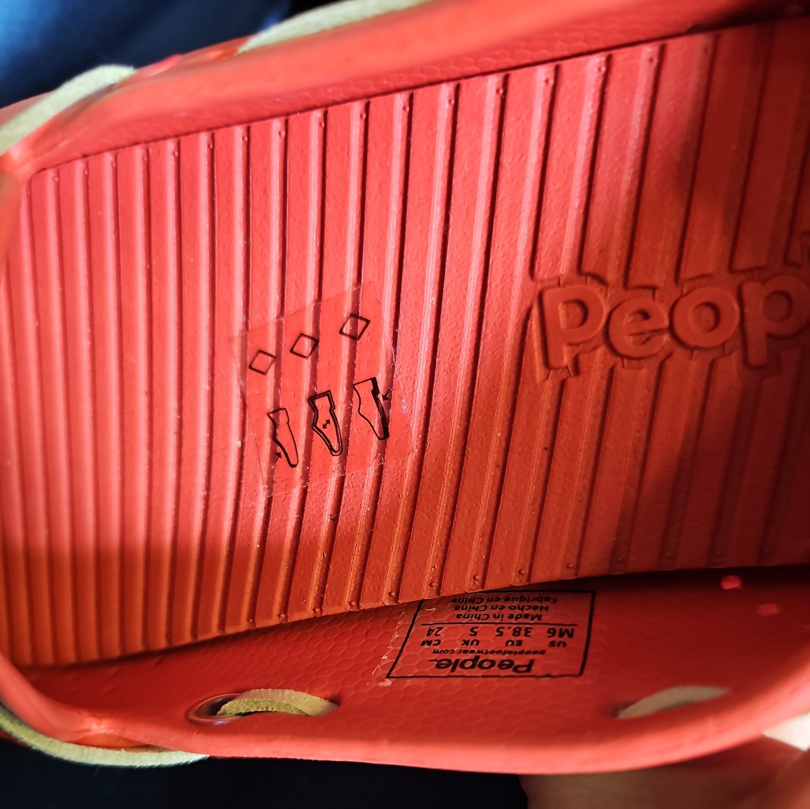 People Footwear Senna Loafers W8 M6 Tomato Red Waterproof Gorpcore Travel Shoes