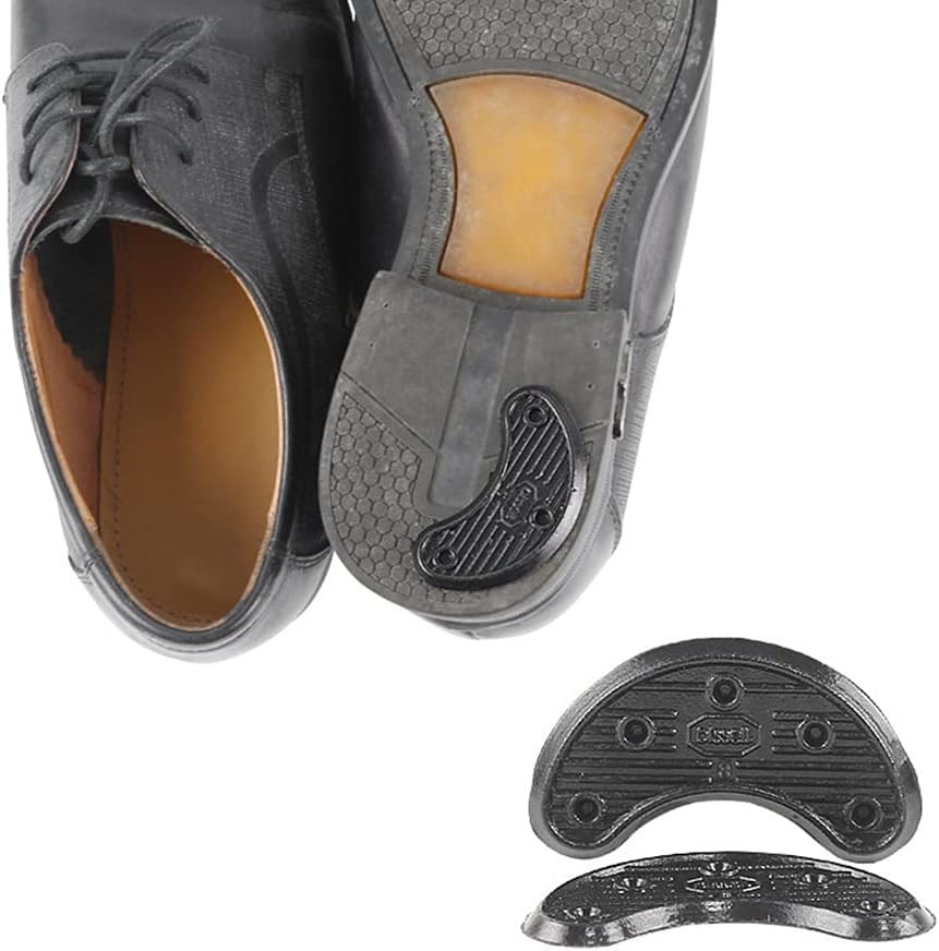 10 PCS Rubber Sole Heel Savers Toe Plates Taps DIY Glue on Shoe Repair Pads