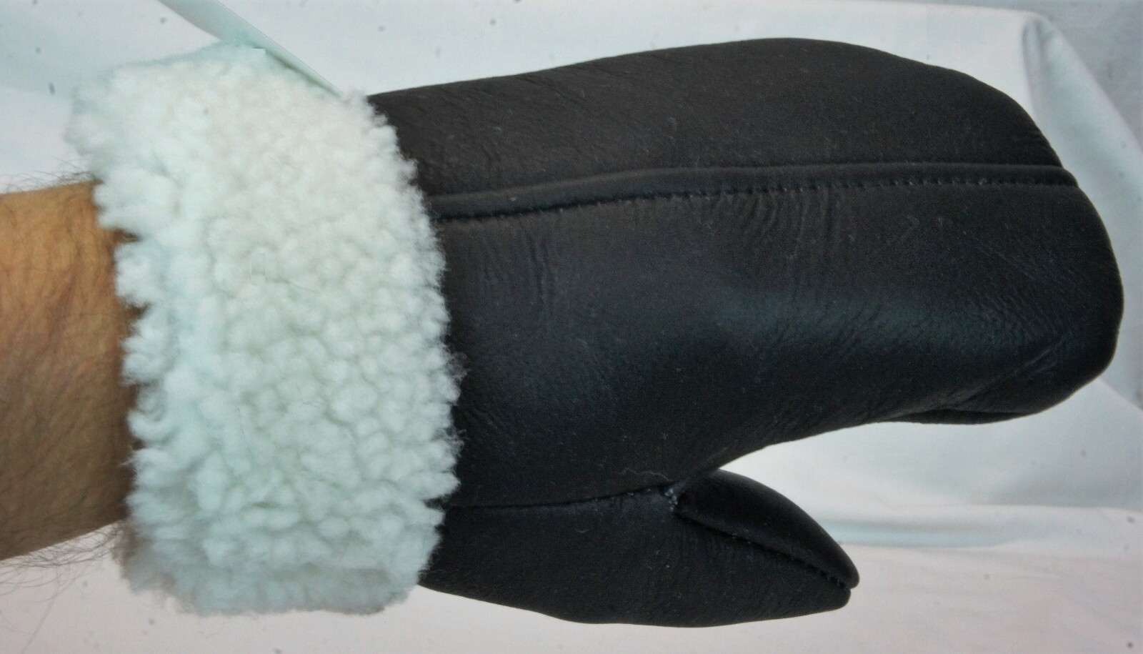 4 COLOR REAL GENUINE SHEEPSKIN SHEARLING LEATHER MITTENS UNISEX Fur Winter S-2XL