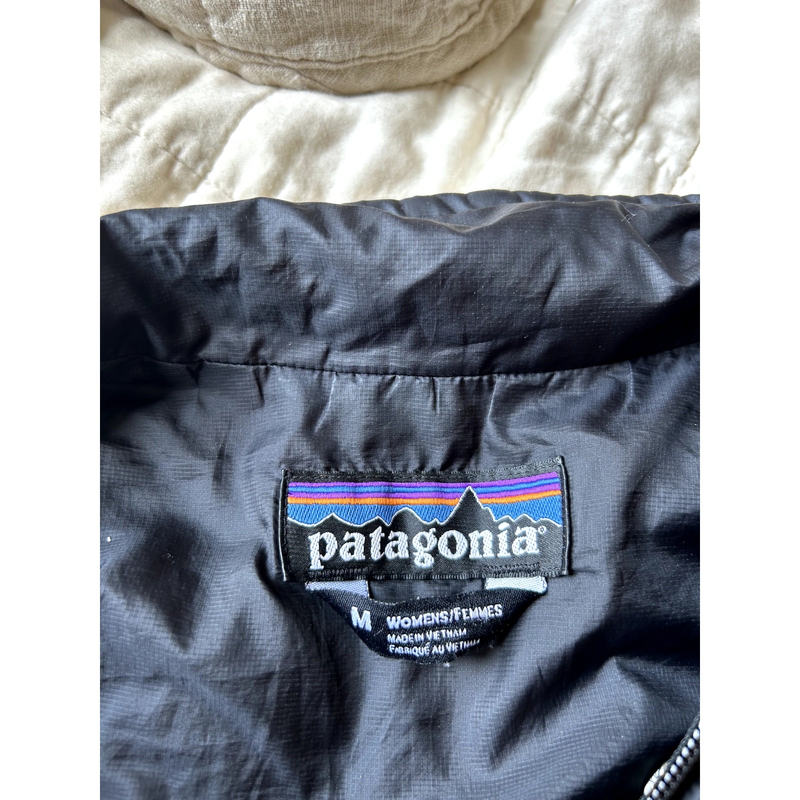 Black Patagonia Micro Puff Jacket Quilted Women’s Medium