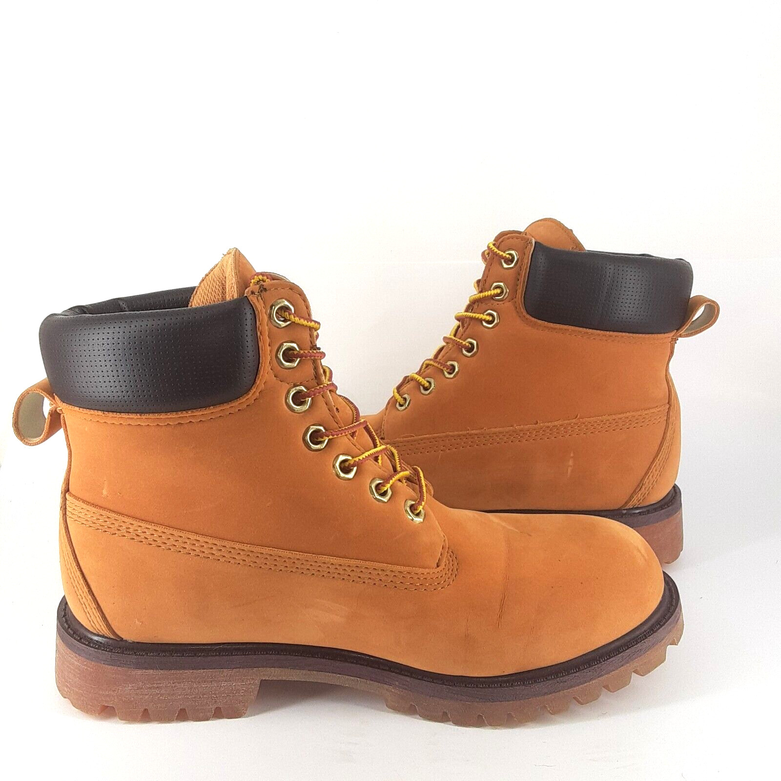 Vintage Baby Phat Nubuck Wheat Synthetic Leather Construction Boots 9 RARE NWOB