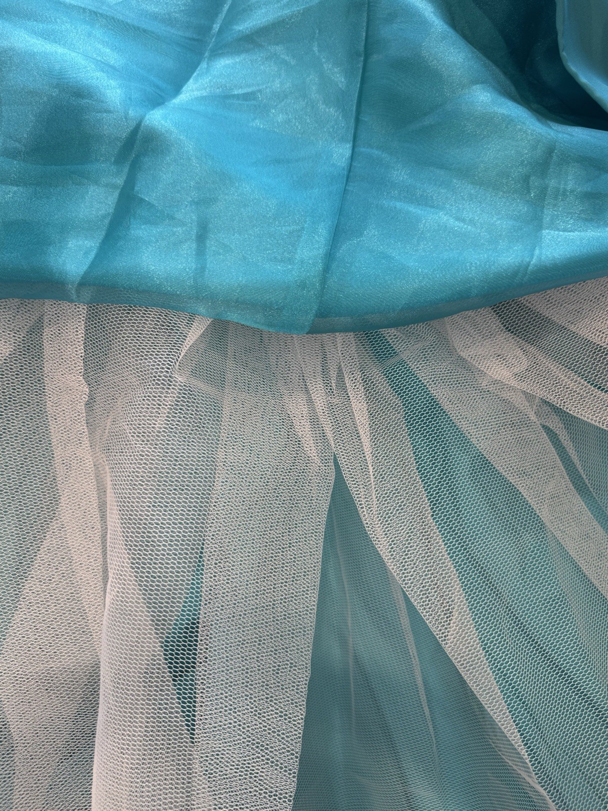 Sherri Hill Aqua Beaded Sequin Mermaid Gown V-Neck two-piece Long Formal 4