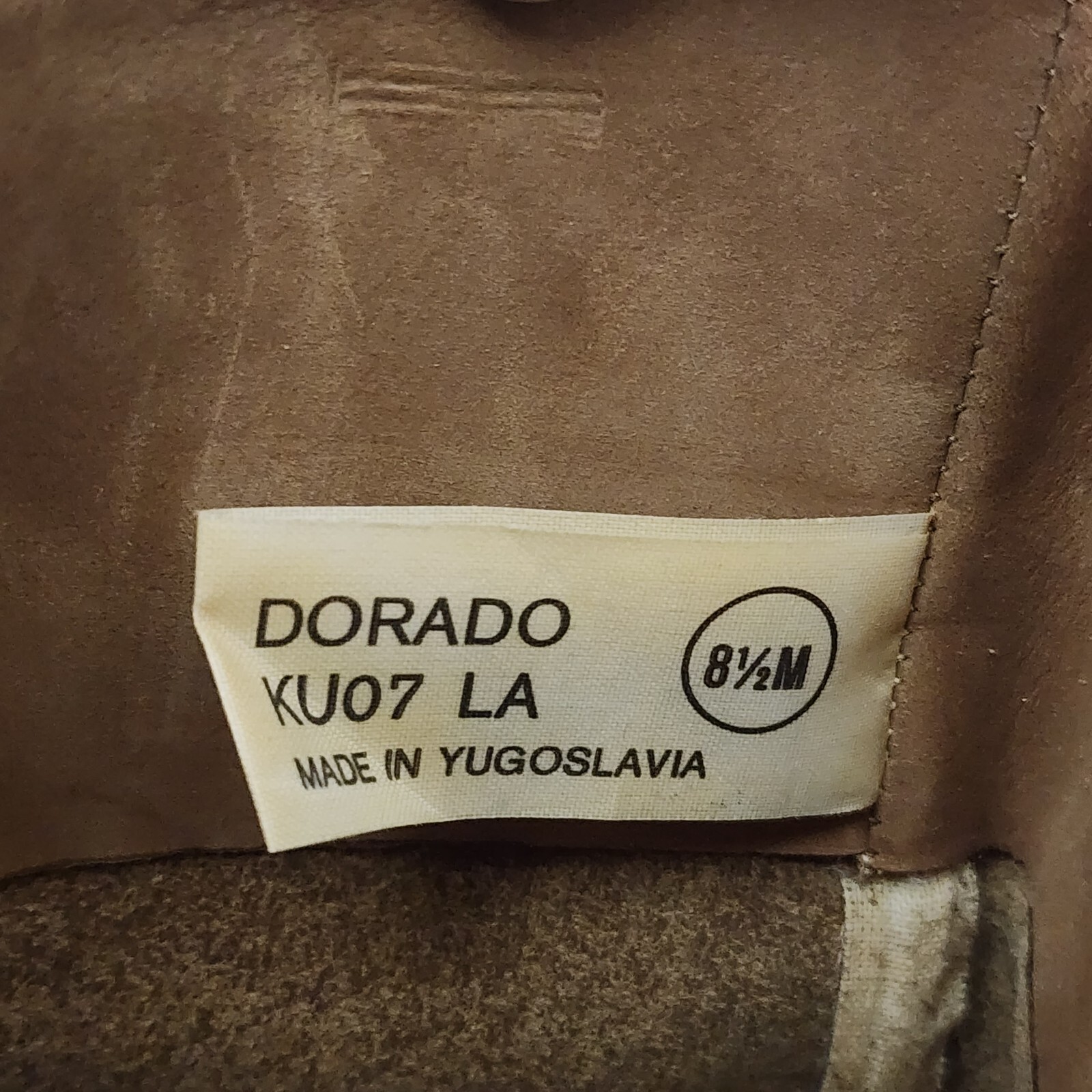 Vintage 80’s Maine Woods Leather Boots Tan Low Heel Western DORADO RUN SMALL