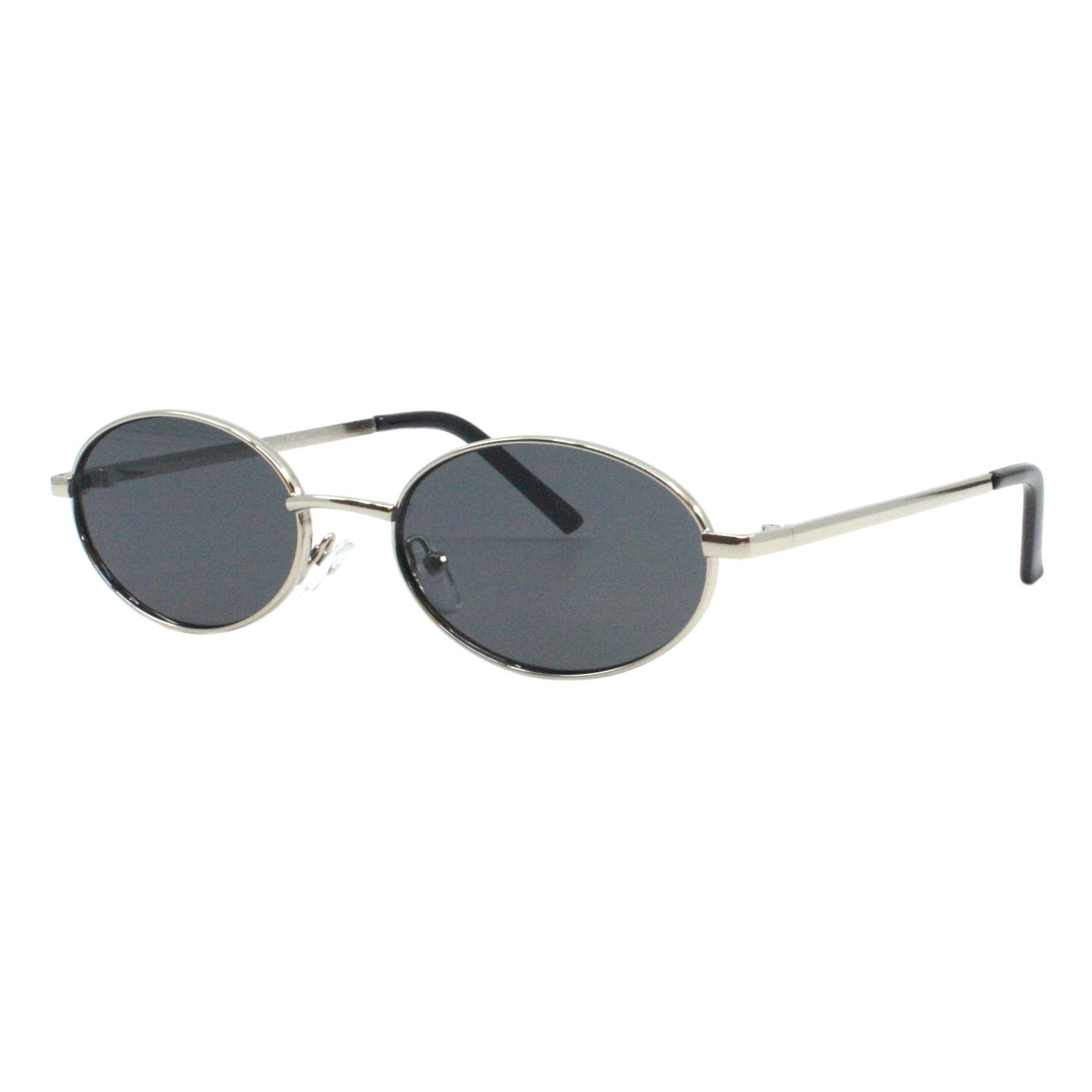 Vintage Oval Sunglasses Retro Round Metal Frame UV400 Protection Unisex Shades