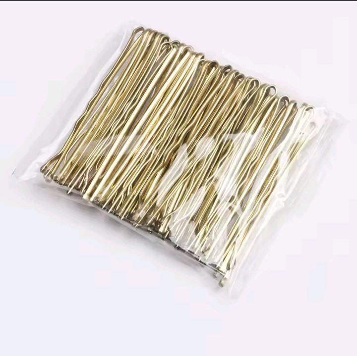 50Pcs U Shape Bobby Hair Pins Wavy Bun Grips Kirby Clips Women 5cm Black Brown