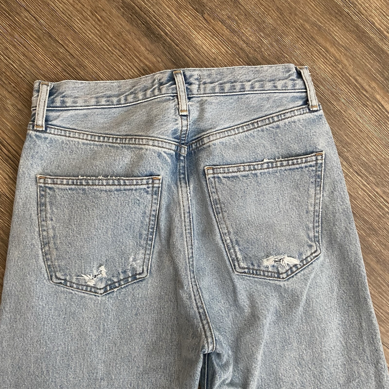 AGOLDE 90’s Pinch Waist Crop Straight Leg Jean Size 24 In Nerve