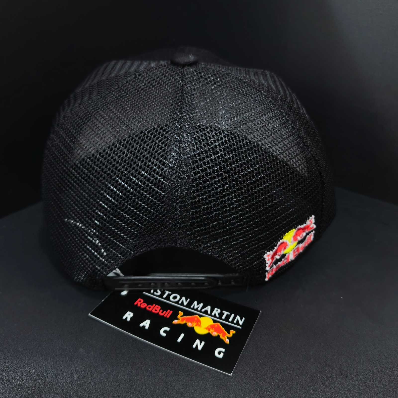 Red Bull Outdoor Sports Casual Black Baseball Cap – Mesh Back Design