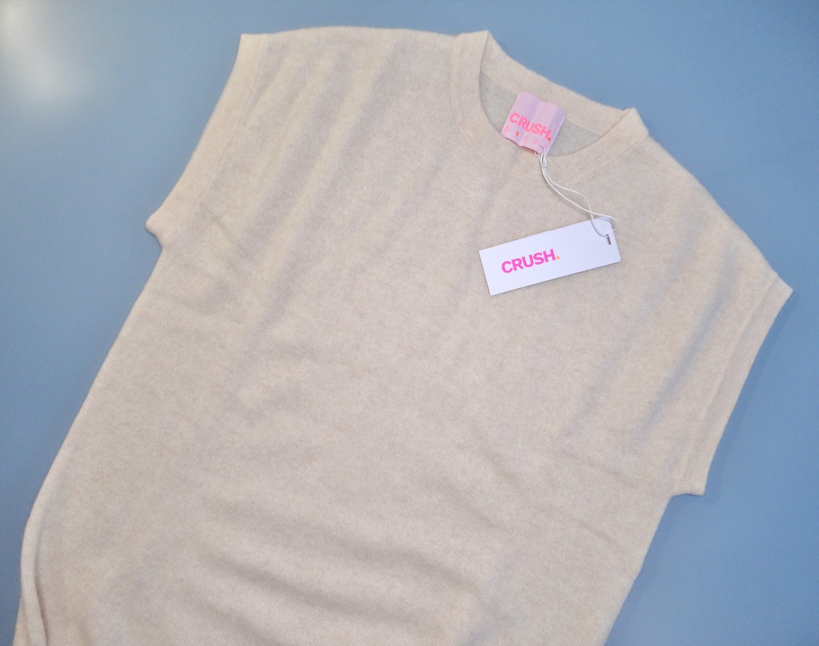 New CRUSH. 100% Soft & Warm Cashmere Winter Long Dress – Beige/Cream – S – £475