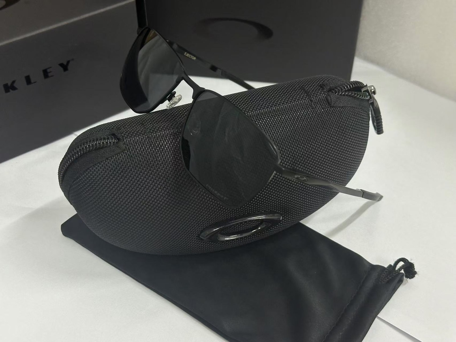 Oakley EJECTOR Sunglasses OO4142-0257 Satin Black Frame W/ PRIZM Black Lens NEW
