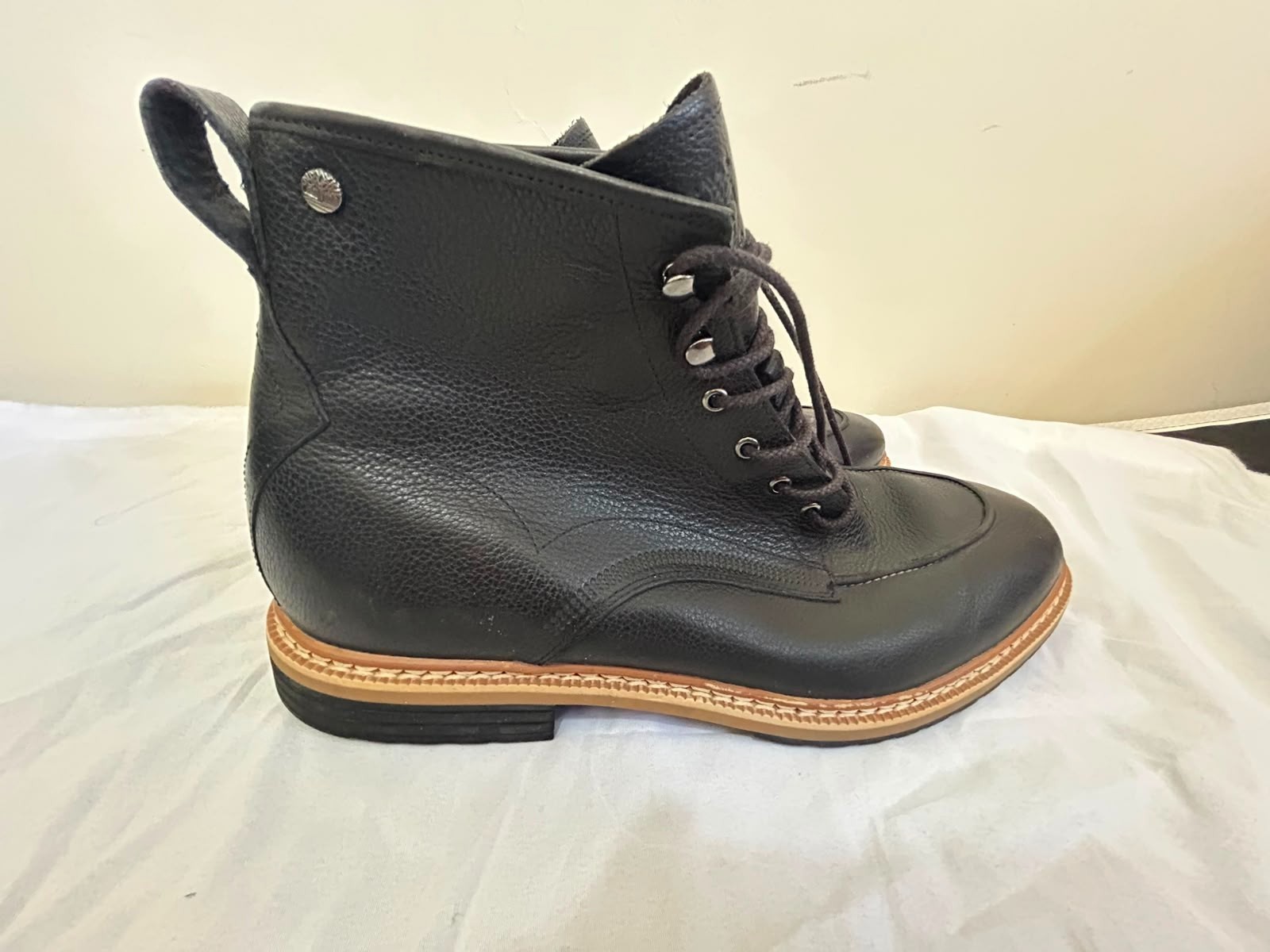 Timberland West Haven A138Q Men’s Black Leather Waterproof Boots Size 11 US