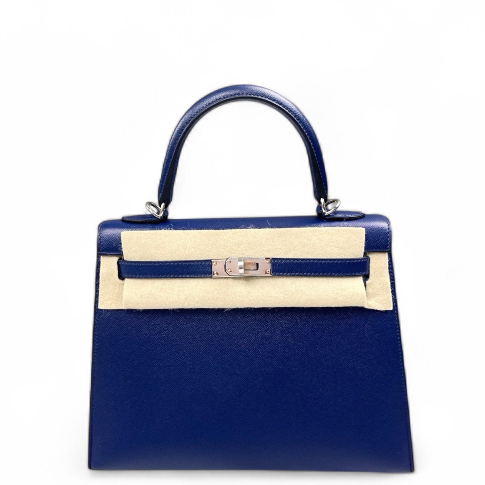 Hermes Kelly 25 73 Bleu Saphir Madame (mk103190)
